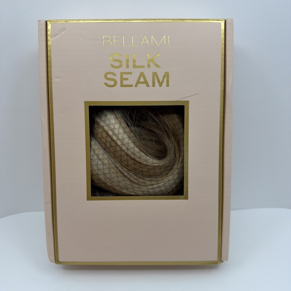 BELLAMI Silk Seam 18" Hair Clip In Vanilla Latte Highlight New Sealed Set Blonde